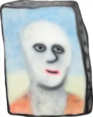 Austin Lee, Face, 2013, Flashe on board
