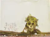 Nigel Cooke, Desolate Freestyle 4, 2003, watercolor on paper