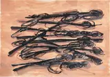 Phyllida Barlow, untitled: paintsticks, 2011, acrylic on watercolor paper