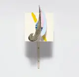 Richard Tuttle, Section I, Extension E, 2007, paper, acrylic, aluminum foil, hammered aluminum armature wire, graphite, hot glue, wood and screws