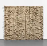 Leonardo Drew, Number 23, 1992, cloth and nails on panel, in 29 parts