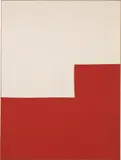 Ethan Cook, Untitled, 2016, handwoven cotton canvas and canvas, in artist's frame
