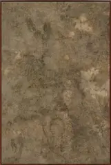 Davide Balula, River Painting (La Seine), 2014-2015, sediments on canvas, in artist's frame