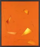 Anselm Reyle, Untitled, 2006, mixed media on canvas, in metal frame