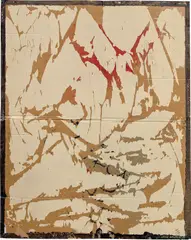 Josh Smith, New Museum Multiple, 2010, acrylic, paper collage and tape on cardboard