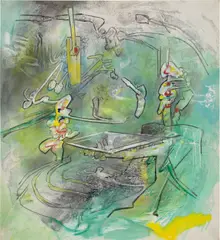 Roberto Matta, Creative Net-work, 1984, oil on canvas