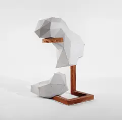 Toby Ziegler, The Cripples (1), 2012, oxidized aluminum on wood