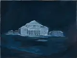 Karen Kilimnik, The Bolshoi Theater, dreamland, at night 9 pm, 3am, Moscow