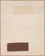 Ethan Cook, Untitled, 2013, handwoven cotton canvas and canvas, in artist's frame