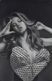 Richard Phillips, Lindsey Wixon, 2013, charcoal and chalk on grey toned paper