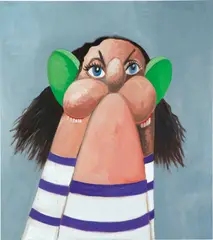 George Condo, Stump Head, 2009, oil on canvas