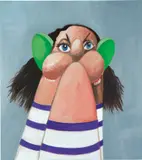 Stump Head by George Condo, 2009, oil on canvas, sold Jul 2020