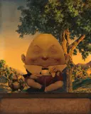 Maxfield Parrish, Humpty Dumpty, oil on board