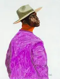 Shade of Black by Otis Kwame Kye Quaicoe, 2018, oil on canvas, sold Jul 2020