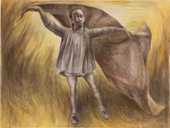 Charles White, Sometimes I Feel Like a Motherless Child, 1958, ink and wash on board