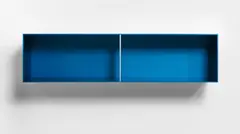 Untitled by Donald Judd, 1991, clear and turquoise anodized aluminum, sold Jul 2020