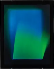 Hologram (IV 01) by James Turrell, 2002, hologram and glass construction, offered Jul 2020