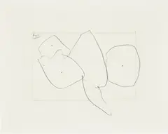 Untitled by Robert Motherwell, 1984, graphite and clear acrylic on paper, sold Jul 2020