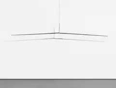 Broken Line (Two Lines Horizontal) by George Rickey, 1966, stainless steel, sold Jul 2020