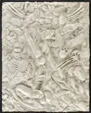 Robert Morris, Untitled (Hypnerotomachia Series), 1982, Hydrocal and metal