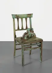 Lucas Samaras, Chair with Reclining Curvaceous V, 1983, bronze