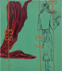 Julian Schnabel, Insomnolent Brown Trimmed in Mink, 1980, oil and wax on canvas