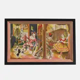 Clarke Hutton, Harlequinade,, lithograph printed in colours