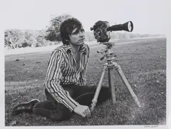 Steve Lewis, David Bailey with 8mm movie camera, 1967, an archival pigment print