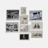 Michael Cummings, circa 1964 and later, a group of satirical cartoons, pen and ink and watercolour heightened with white