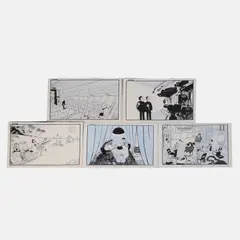 Stanley McMurtry aka 'Mac', A collection of cartoons relating to British politics, circa 2004 and later, pen and ink and watercolour