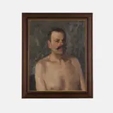 Boris Sporykhin, Portrait of a wrestler, Ivan Poddubny, 1959, oil on canvas