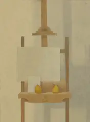 David Tindle, Easel Still Life, gouache and tempera