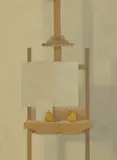 David Tindle, Easel Still Life, gouache and tempera