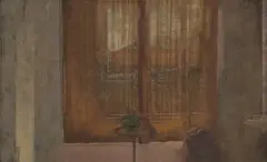 David Tindle, Backroom Leamington, gouache