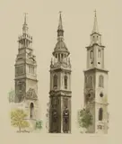 David Gentleman, Three Wren Churches