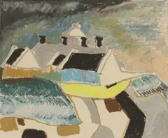 Padraig Mac Miadhachain, Storm Coming, Anvil Point Lighthouse, Purbeck, pastel