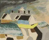 Padraig Mac Miadhachain, Storm Coming, Anvil Point Lighthouse, Purbeck, pastel