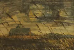 Cavendish Morton, Snape Maltings, Suffolk, watercolour