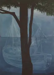 Graham Dean, Ghost Ship, 2013, mixed media on paper