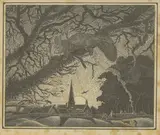 Claughton Pellew-Harvey, The Squirrel, wood engraving