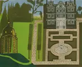 Edward Bawden, The Queen's Garden' (MG 174), lithograph in colours from a linocut