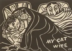 A Midnight Snack by Edward Bawden, linocut, sold Mar 2026