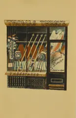 Eric Ravilious, Undertaker, lithograph in colours