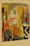 Eric Ravilious, Fire Engineer, lithograph in colours