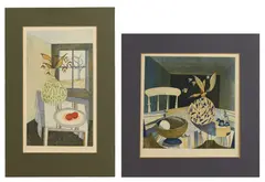 Rigmor Hansen, Still Life', 1973 and 'Still Life II, 1974, both signed 'Rigmor Hansen' and dated in pencil l.r.