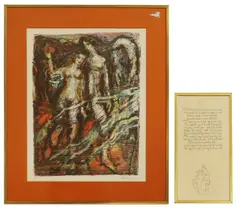 Keith Michell, Two Loves I Have, of Comfort and Despair, lithograph in colours