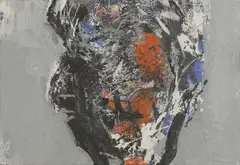 Stephen Finer, Head of a Woman, oil on canvas