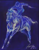 Jacquie Jones, Silver Spirit, acrylic on canvas