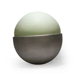 Tom Bell, Untitled, 1995, green resin and aluminium