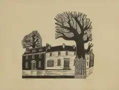 Robert Tavener, Canterbury Cathedral from Green Court' and 'Village Street, the latter signed and dated 'Robert Tavener '76' in pencil l.r.